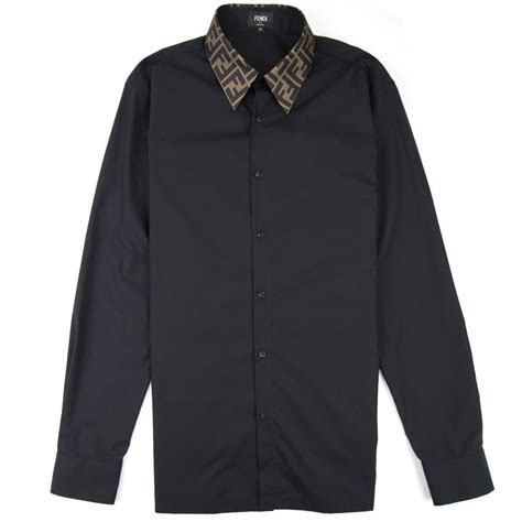 black fendi button up shirt|Shirts .